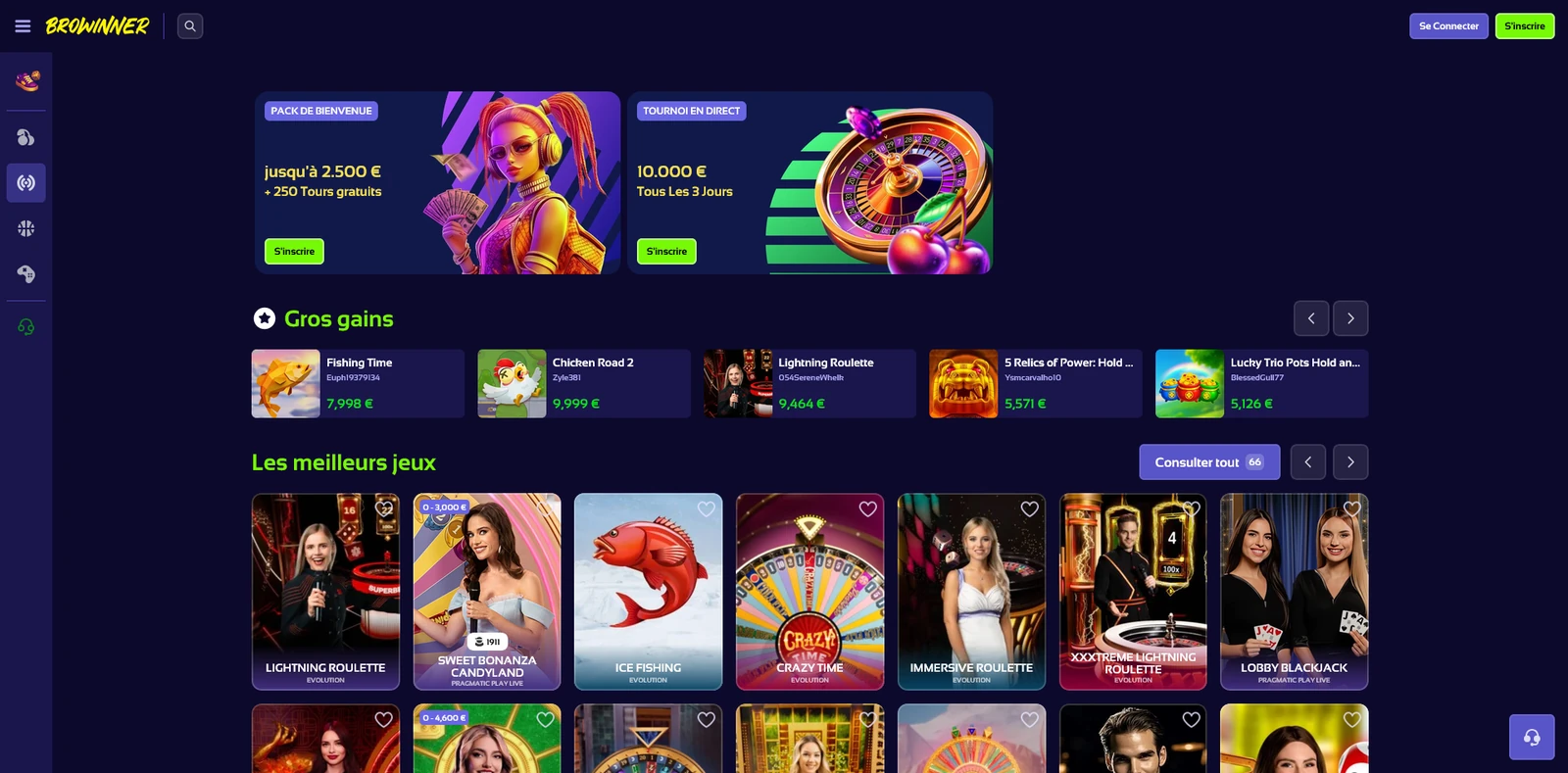 Live casino — Browinner Casino
